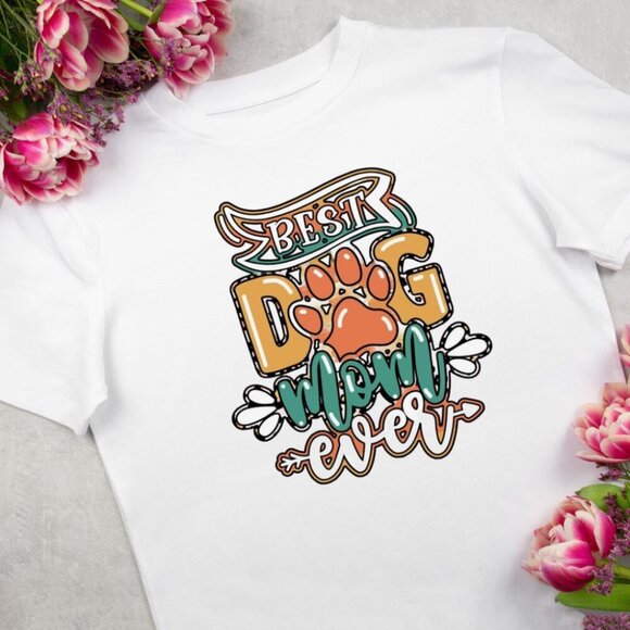 Generic Other - Best Dog Mom Ever Shirt, Dog Mommy Happiness Shirt, Dog Mom Shirt